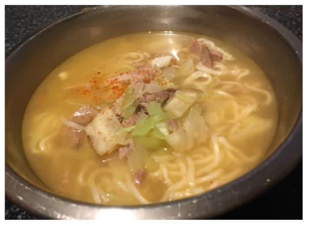 The finished ramen